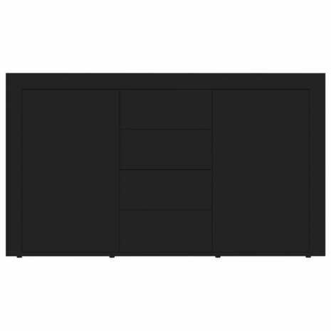Dressoir 120x36x69 cm bewerkt hout zwart 6