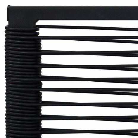 Tuinstoelen 4 st PVC-rattan zwart 6