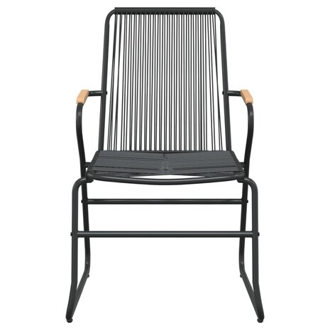 Tuinstoelen 2 st 58x59x85,5 cm PVC-rattan zwart 4