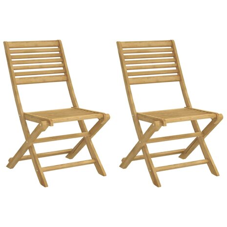 Tuinstoelen 2 st inklapbaar 48,5x61,5x87 cm massief acaciahout 2