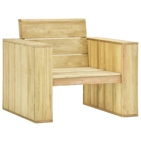 Tuinstoel 89x76x76 cm geïmpregneerd grenenhout 1