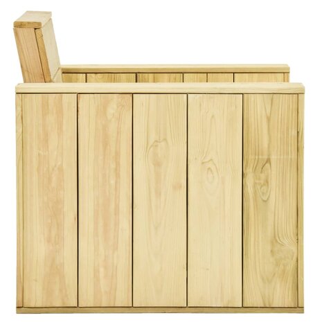 Tuinstoel 89x76x76 cm geïmpregneerd grenenhout 3