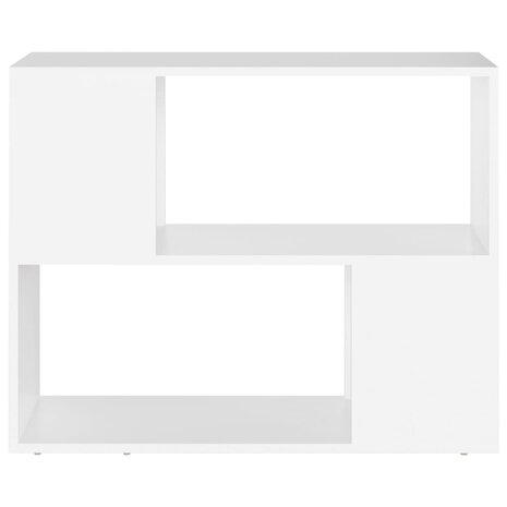 Tv-meubel 80x24x63 cm bewerkt hout wit 5
