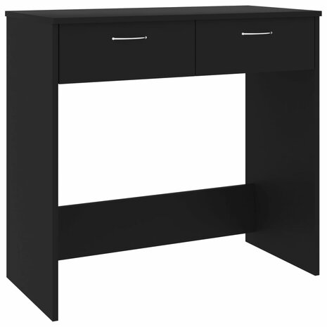 Bureau 80x40x75 cm spaanplaat zwart 2
