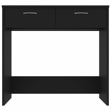 Bureau 80x40x75 cm spaanplaat zwart 3
