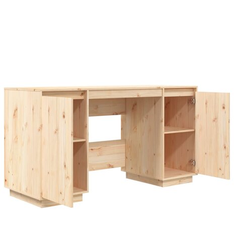 Bureau 140x50x75 cm massief grenenhout 5