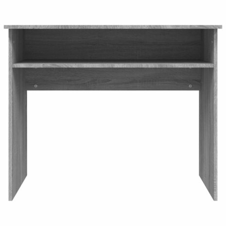 Bureau 90x50x74 cm bewerkt hout grijs sonoma eikenkleurig 4