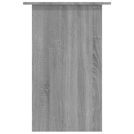 Bureau 90x50x74 cm bewerkt hout grijs sonoma eikenkleurig 5