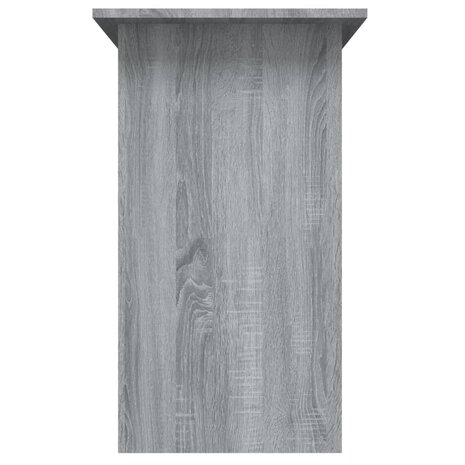 Bureau 80x45x74 cm bewerkt hout grijs sonoma eikenkleurig 6