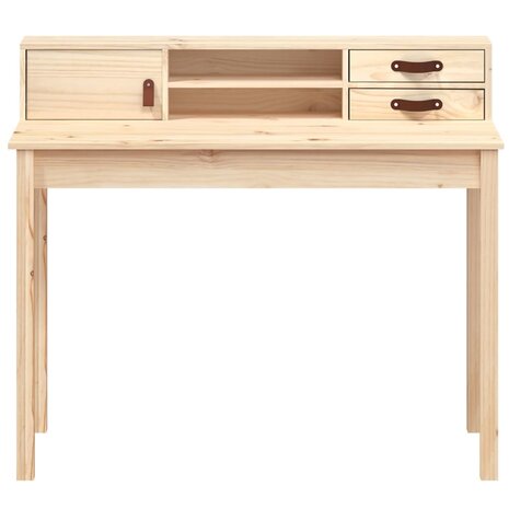 Bureau 110x50x93 cm massief grenenhout 5
