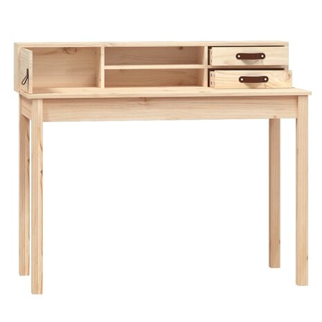 Bureau 110x50x93 cm massief grenenhout 6