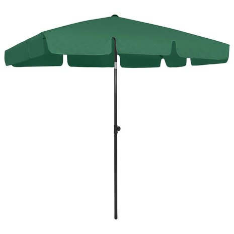 Strandparasol 200x125 cm groen 1