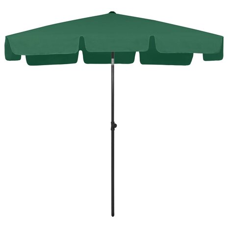 Strandparasol 200x125 cm groen 2