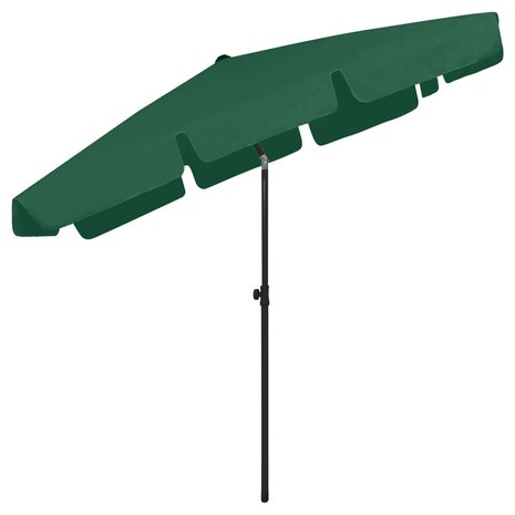 Strandparasol 200x125 cm groen 4