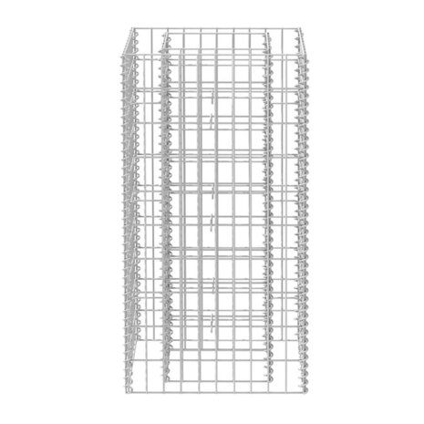 Gabion plantenbak verhoogd 50x50x100 cm staal 4