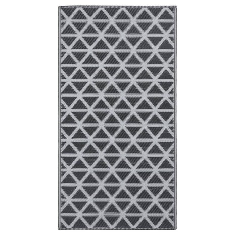 Buitenkleed 80x150 cm PP zwart 2