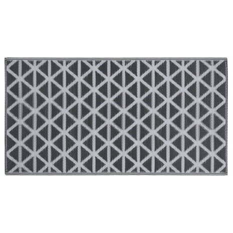 Buitenkleed 80x150 cm PP zwart 3