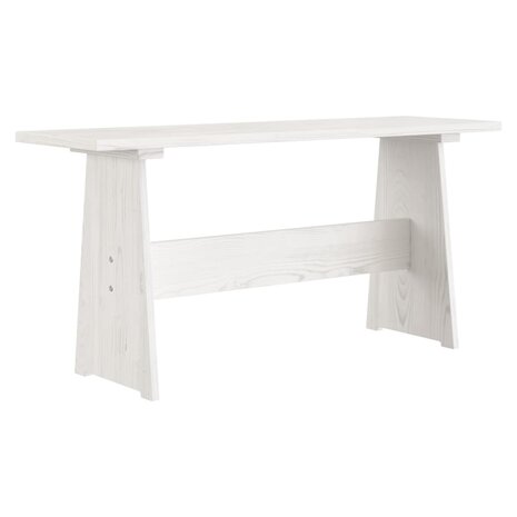 3-delige Eethoek massief grenenhout wit 9