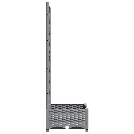 Plantenbak met latwerk 40x40x121,5 cm polypropeen 5