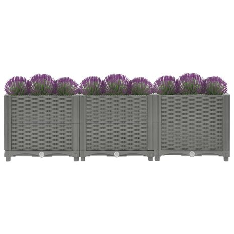 Plantenbak verhoogd 120x40x38 cm polypropeen 3