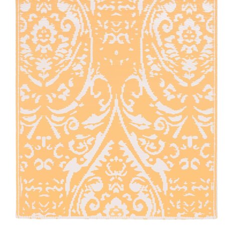 Buitenkleed 120x180 cm PP oranje en wit 4
