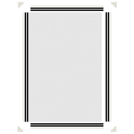 Insectenhor voor ramen magnetisch 80x120 cm wit 6