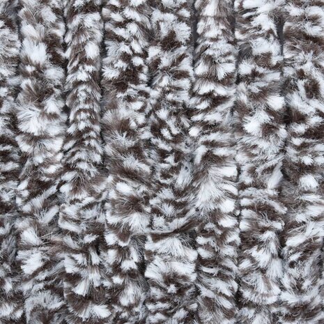 Vliegengordijn 100x220 cm chenille bruin en beige 6