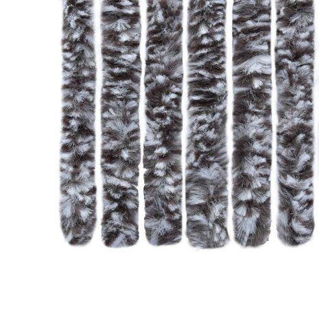Vliegengordijn 100x220 cm chenille bruin en beige 7