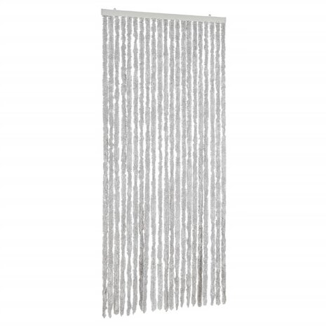 Vliegengordijn 90x200 cm chenille grijs 2