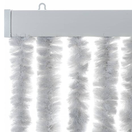 Vliegengordijn 100x230 cm chenille grijs 4