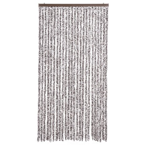 Vliegengordijn 100x200 cm chenille bruin en beige 3