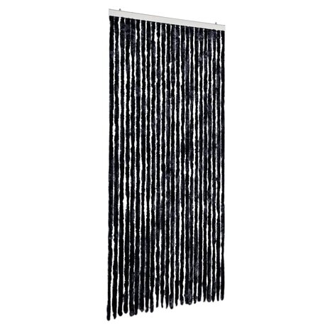 Vliegengordijn 100x230 cm chenille antracietkleurig 2
