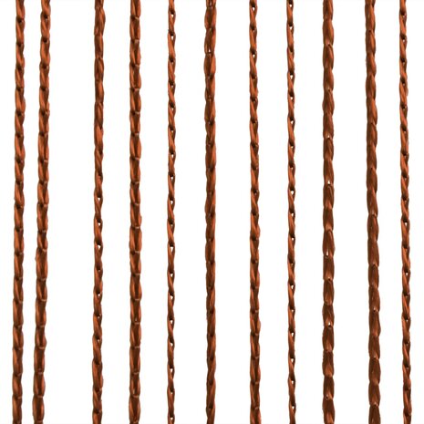 Draadgordijnen 140x250 cm bruin 2 st 3