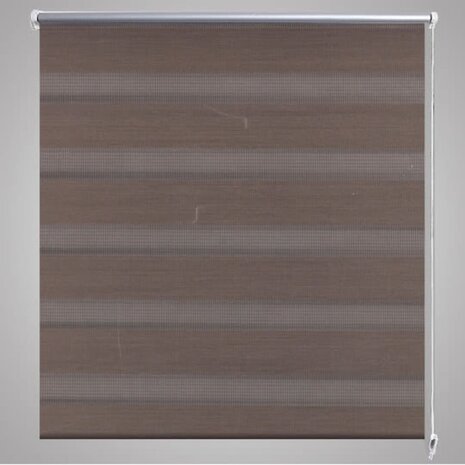 Duo rolgordijn 100 x 175 cm Koffiebruin 4