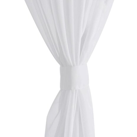 Witte Vitrage 140 x 225 cm 2 stuks 5