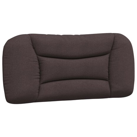 Hoofdbordkussen 80 cm stof donkerbruin 2
