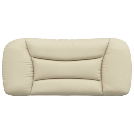 Hoofdbordkussen 80 cm stof crèmekleurig 5