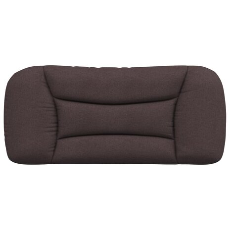 Hoofdbordkussen 90 cm stof donkerbruin 5