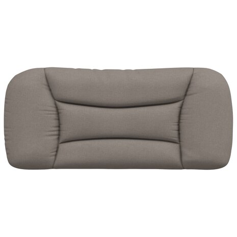 Hoofdbordkussen 90 cm stof taupe 5