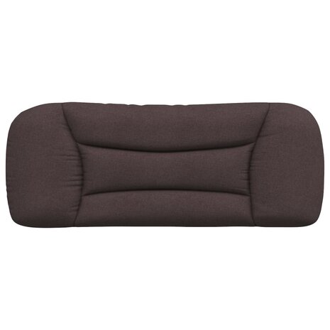 Hoofdbordkussen 100 cm stof donkerbruin 5