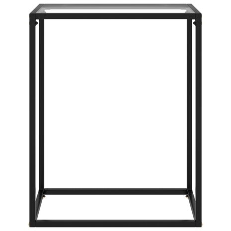Wandtafel 60x35x75 cm gehard glas transparant 2