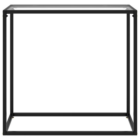 Wandtafel 80x35x75 cm gehard glas transparant 2