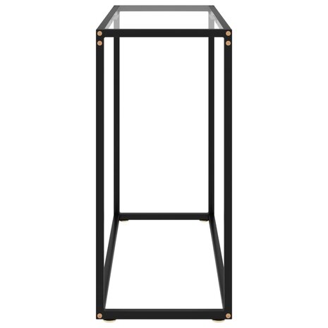 Wandtafel 80x35x75 cm gehard glas transparant 3