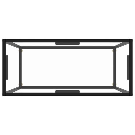 Wandtafel 80x35x75 cm gehard glas transparant 4