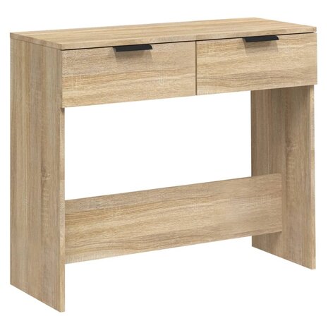 Wandtafel 90x36x75 cm bewerkt hout sonoma eikenkleurig 2
