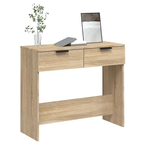 Wandtafel 90x36x75 cm bewerkt hout sonoma eikenkleurig 4