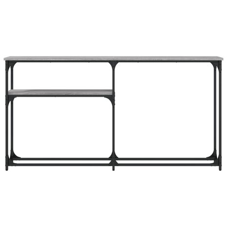 Wandtafel 145x22,5x75 cm bewerkt hout grijs sonoma eikenkleurig 4