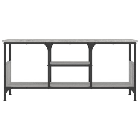 Tv-meubel 100x35x45 cm bewerkt hout en ijzer grijs sonoma eiken 4