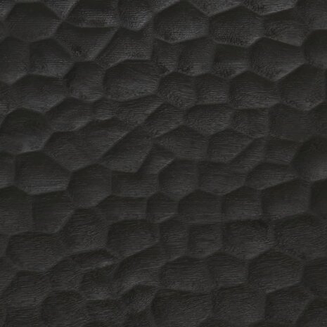 Badkamerspiegel 50x70x2,5 cm massief mangohout en glas zwart 9