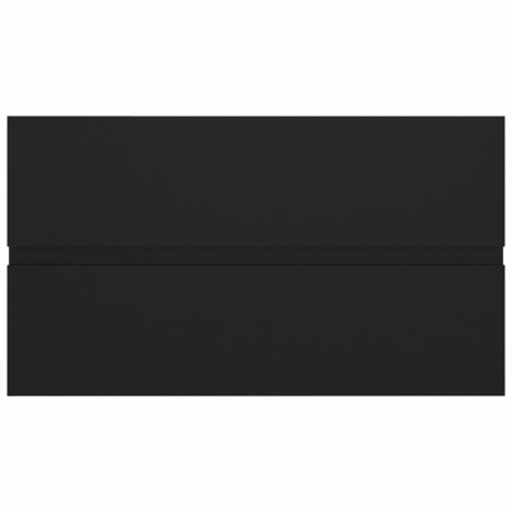 Wastafelkast 80x38,5x45 cm bewerkt hout zwart 5